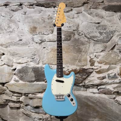 1966 Fender Musicmaster II Short Scale - Daphne Blue With Original Case image 2