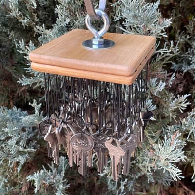 Upcycled Percussion - Key Chimes - Medium - Silver Keys image 3