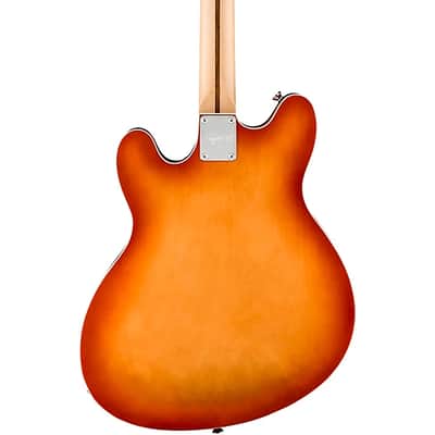 Squier Affinity Series Starcaster Deluxe Electric Guitar. Maple Fingerboard, Sienna Sunburst TGF33 image 3