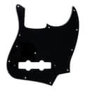 Genuine Fender Pure Vintage Pickguard, 70's Jazz J-Bass, 10-Hole, Black 3-Ply