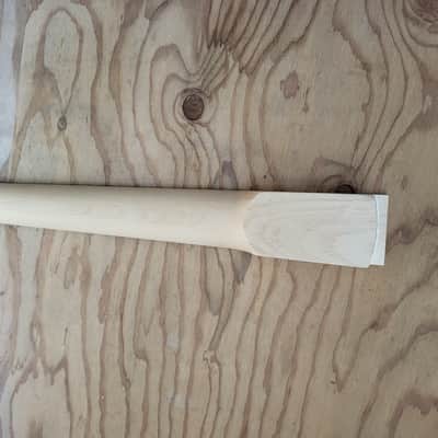 Custom Tiger Stripe Design 22 fret Maple Guitar Neck Replacement, Floyd Rose Nut Stainless Steel frets diy image 7