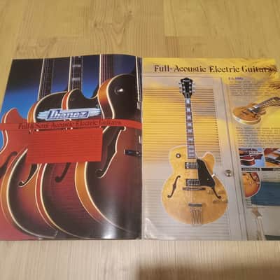 Vintage 1982 Ibanez "Full and Semi Acoustic Electric Guitars" Catalog! Rare, Original Case Candy, Paperwork! image 2
