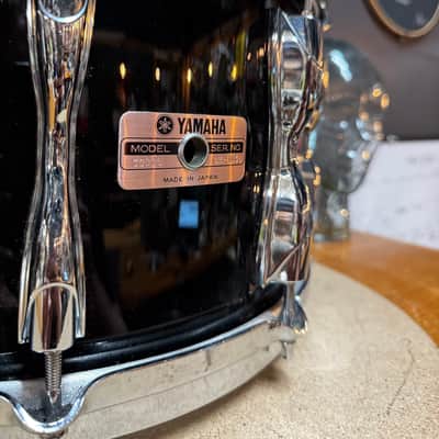 Yamaha Recording Custom 14x8" Snare Drum 1982 - 1991 - Black image 2