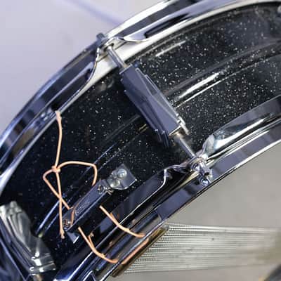 LUDWIG LM404 MOD Acrolite Black Galaxy Finish 14x5 Acrolite Snare Drum (09/14) image 6
