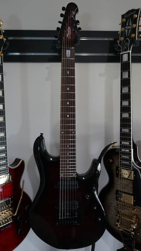 Sterling JP70-RPB John Petrucci Signature 7-String 2010s - Pearl Red Burst image 1