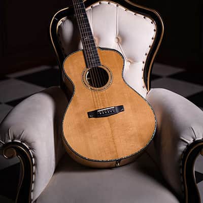 Cort Gold Passion Modern Concert Acoustic-Electric Guitar w/ Hard Case, Natural Glossy image 1