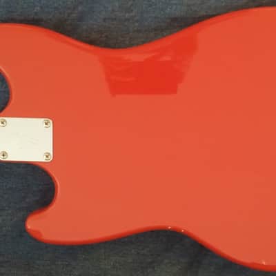 Fender Mustang Bass Guitar, 1999-2002, Fiesta Red, Made in Japan image 4