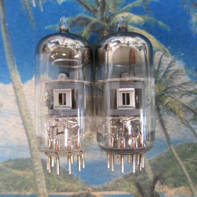 Pr GE 7199  Preamp Tubes, USA Test Strong/Balanced, Quiet, 1970s, Ex Sound image 1