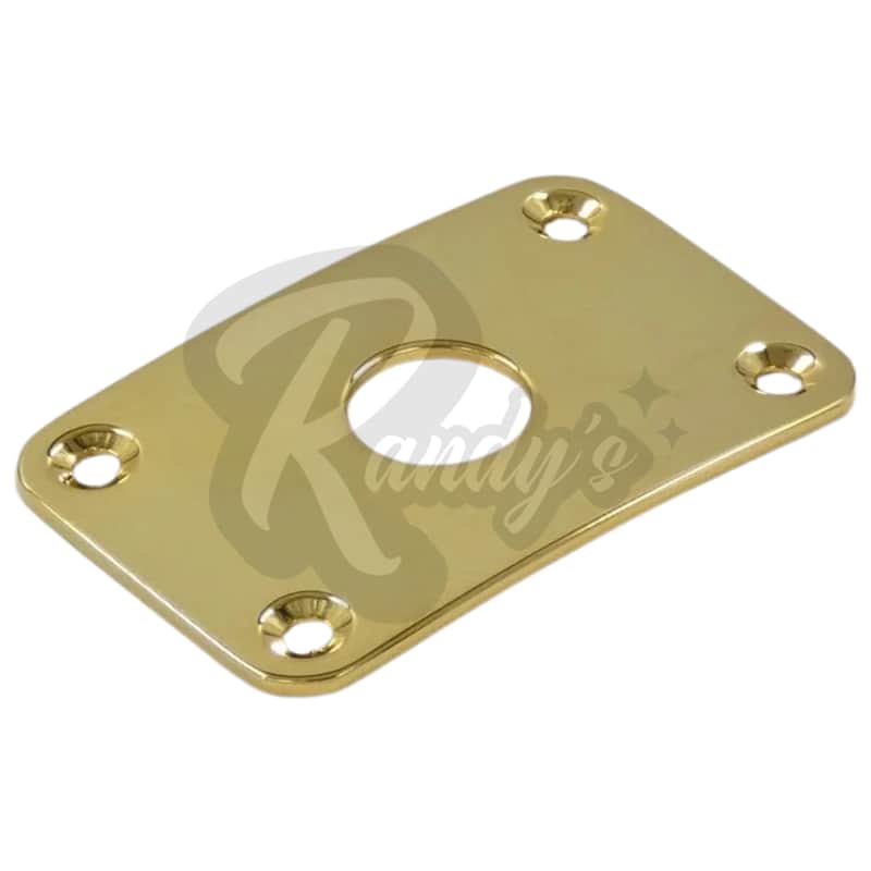 Advanced Plating 1022G Input Jack Plate (Rectangle) - Fits Gibson® Explorer-Gold image 1
