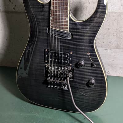 ESP Horizon Kiko 27 Frets Heel Cut 2013 See Thru Black Grass Roots image 4