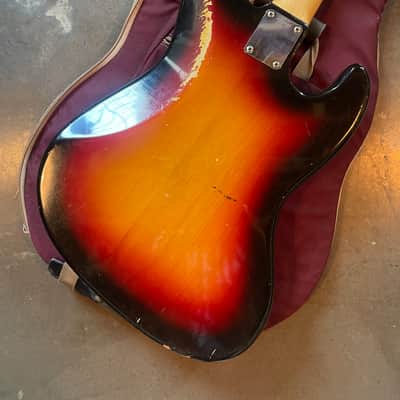 Lefty! Super Rare! Fender Jazz Bass 1963 - Sunburst image 5