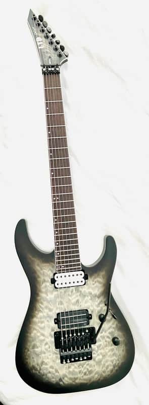 ESP LTD M-1007 Baritone 2024 - Present - Charcoal Burst Satin image 1