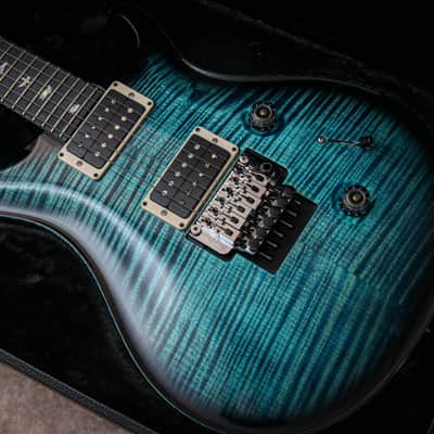 PRS USA Paul Reed Smith Custom 24 Floyd 10 top "Cobalt Blue + Ebony" (2024) image 2