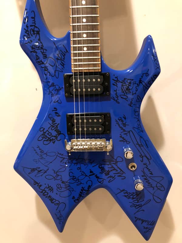 B.C. Rich Warlock SIGNED Porn Star Guitar image 1