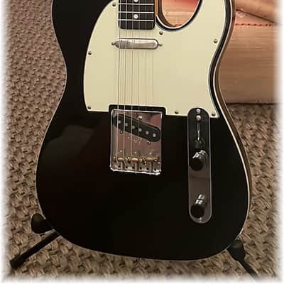 Classic USA made Roasted Alder body in black with Binding on both sides. Made to fit a Tele neck. image 10