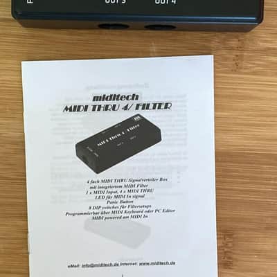 Miditech MIDI Thru 4 / Filter MIDI signal splitter / MIDI filter box image 1