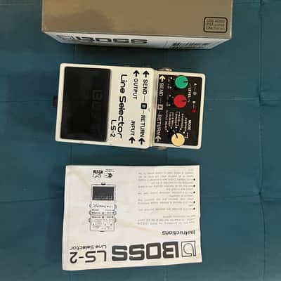 Boss LS-2 Line Selector (Silver Label) 1991 - Present - White image 2