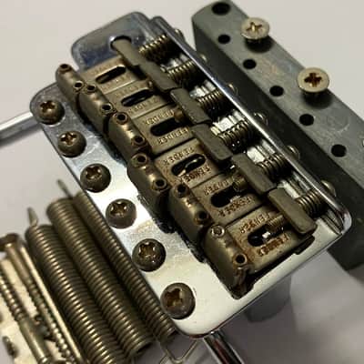 1980s original Fender Japan JV Serial Stratocaster bridge 56mm – Includes extra modern MIJ Fender block image 2