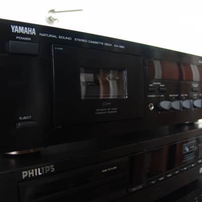 Yamaha KX-390 Stereo Cassette Deck Tapedeck Kassettendeck image 1