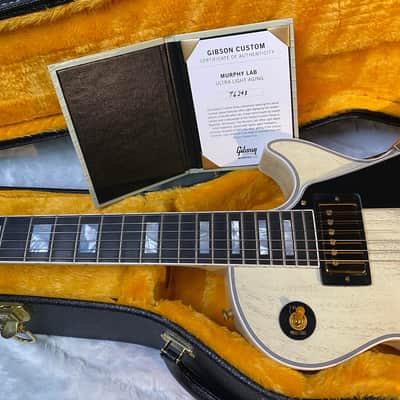 NEW! Gibson Les Paul Custom 1957 Reissue Murphy Lab Ultra Light Aged - Custom Ordered in TV White - Custom Shop - 8.65 lbs - Authorized Dealer - G06797 image 12
