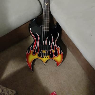 Brownsville Bat bass 1982 Black with flame top image 5