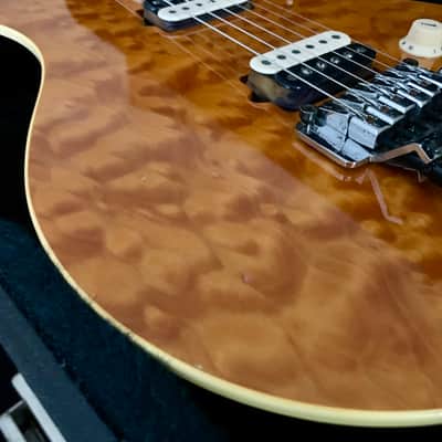 1997 Ernie Ball Music Man AXIS EX [EARLY Production MIJ Van Halen] Translucent GOLD Relic EVH D-Tuna image 9