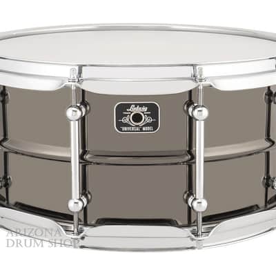 LUDWIG Universal Brass Snare Drum 6.5 x 14 Black Nickel Over Brass w/ Chrome (LU6514C)  NEW! image 1