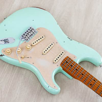 Fender Custom Shop 1956 Stratocaster Roasted Relic Aged Surf Green w/ Fat '60s Pickups image 6