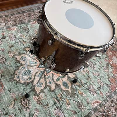 Tama SNOM Snare/Tom LBH1410L-TPM 10x14" S.L.P. Series Duo Birch DuoSnare Floor Tom/Snare Drum 2018 - Present Transparent Mocha image 4