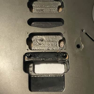 2000's Indonesian Ibanez RG5EX1 Grey Pewter Damaged Basswood Guitar Body Floyd Ready image 7