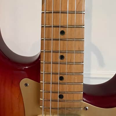 Fender Partscaster: American Deluxe Stratocaster & Strat Plus Deluxe - Cherry Sunburst image 11