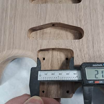 Unfinished Walnut SSS guitar body - for Fender Strat Stratocaster neck Floyd Rose J1991 image 11