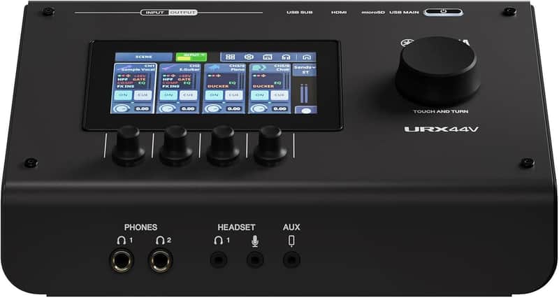 Yamaha URX44V 6x4 USB-C Audio/Video Interface (Black) image 1