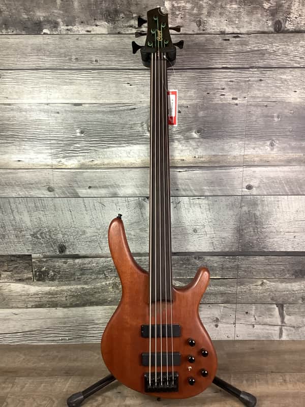 Cort B5FL Fretless 5-String Bass - Dark Walnut image 1
