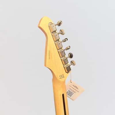 Aria TEG-TL Modern Classic Thinline Semi Hollow Tele Style Electric Guitar - Natural image 10
