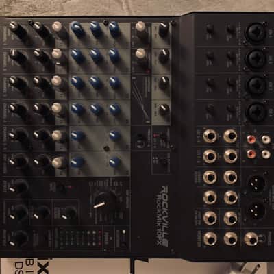 Rockville ROCKMIX 10FX 10 Chan Mixer USB Computer Recording Interface+Effects image 3