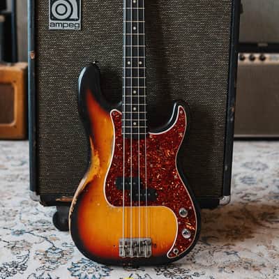 Fender Precision Bass 1965 L-Series Sunburst OHSC image 2