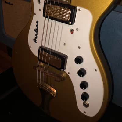 Airline 7214 60’s - Gold w/amp in case image 14