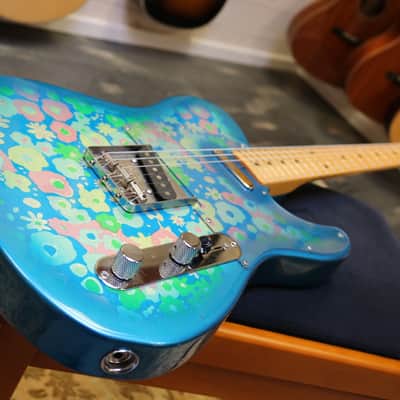 Fender Telecaster Floral blue 1993' - Floral Blue image 3
