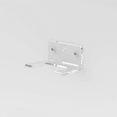 Guitar Wall Hanger 2PCS Ukulele Acrylic Wall Mount Rack for Guitar Violin Banjo -Clear image 2