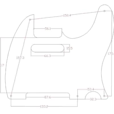 Premium Metal Diamond Plate Vintage 5 Hole Tele Pickguard Aluminum TL Scratch Plate for American/Mexican FD Telecaster Silver image 2