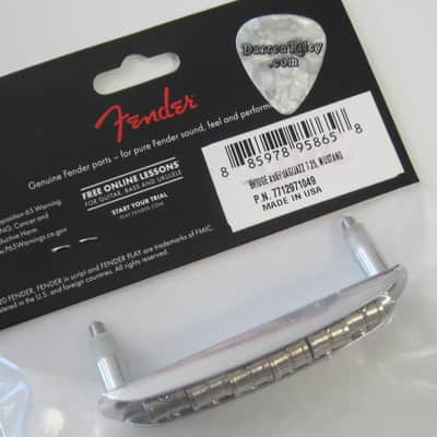 Fender USA Jaguar Jazzmaster Bridge with Mustang Saddles 7.25 Radius 7712971049 image 3