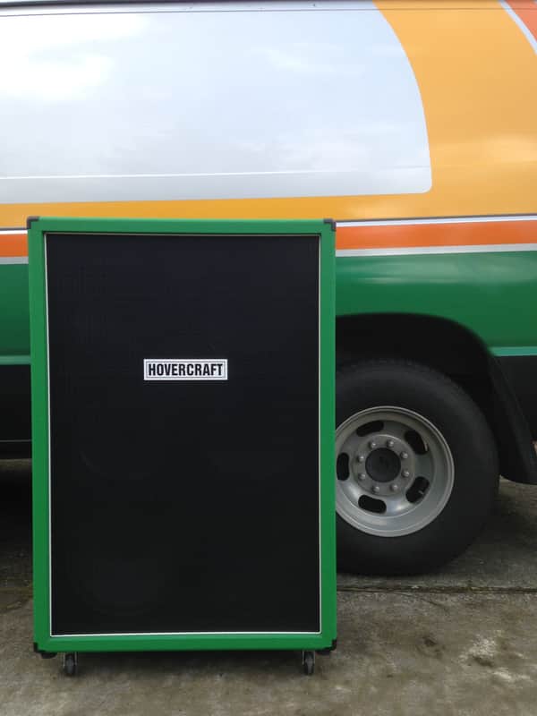 Hovercraft 6x12 Guitar Cabinet Convertible Back Green Black White - WGS Invader image 1