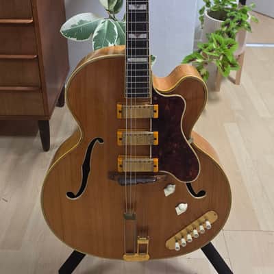 1951 Epiphone Zephyr Emperor Vari-Tone Regent Venetian Cutaway Flame Blonde New York Varitone American Vintage 50s 1950's USA Hollow Body Archtop Pre-Gibson Electric Guitar image 9