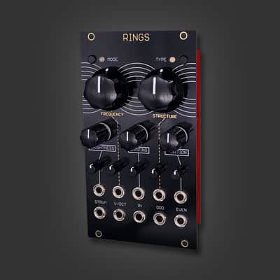 Mutable Instruments Rings feat. Oscillosaurus panel & black knobs image 1