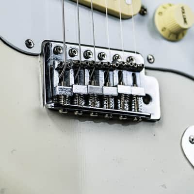 1990s Cort S-style Electric Guitar white / matching headstock image 6