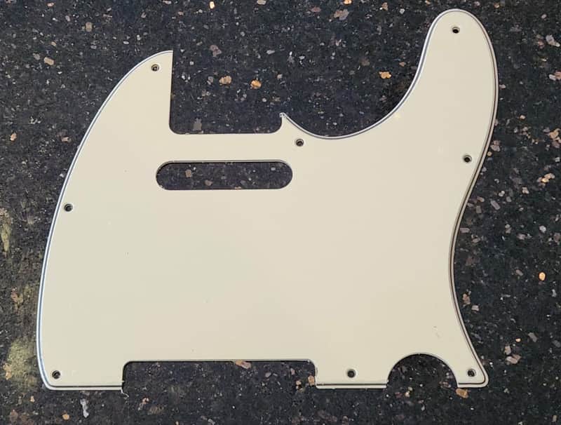 Budreau Guitars Pickguard for Fender Telecaster Vintage White image 1