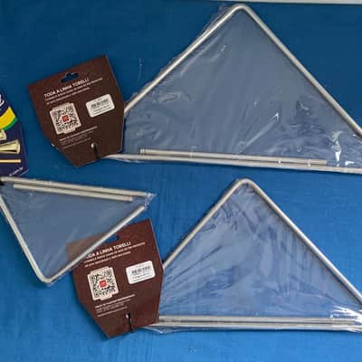 9"x 12" Brazilian Handmade Medium Triangle Hand Percussion in Chromed Steel image 4
