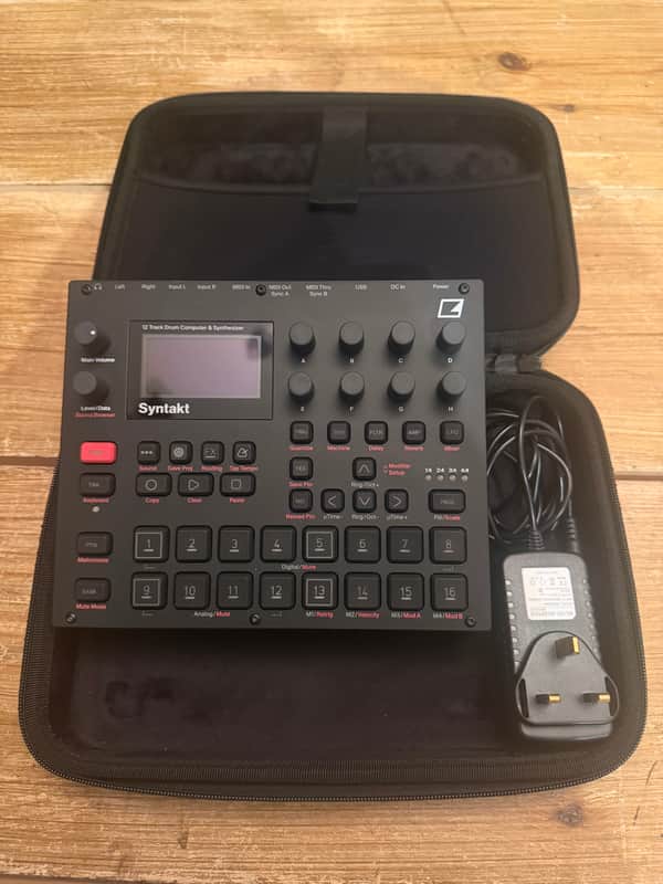Elektron Syntakt 12 Track Drum Computer & Synthesizer 2022- Present - Black image 1
