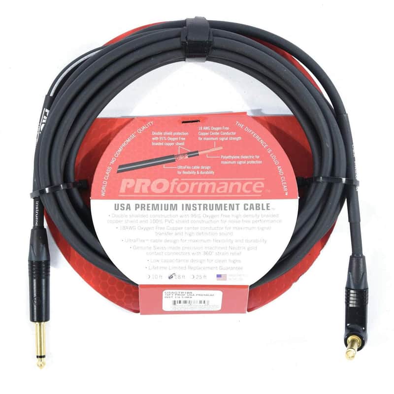 PROformance 18' USA Premium Instrument Cable (USAGTR18) imagen 1